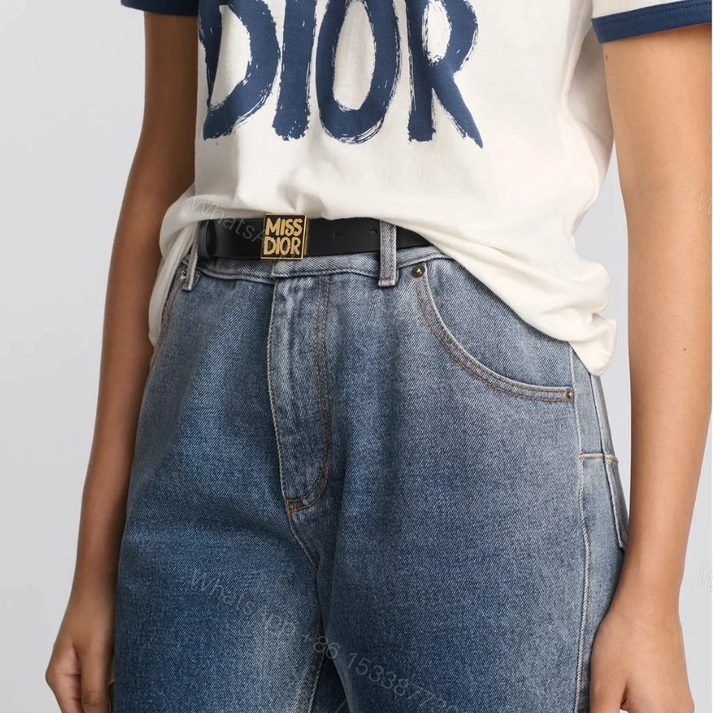 View 5 of DIOR MISS DIOR GRAFFITI BELT BLACK 30MM B0598UMOD M900 95