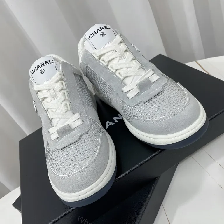 View 5 of White Chanel-Inspired Luxury Trainers with All-Day Comfort