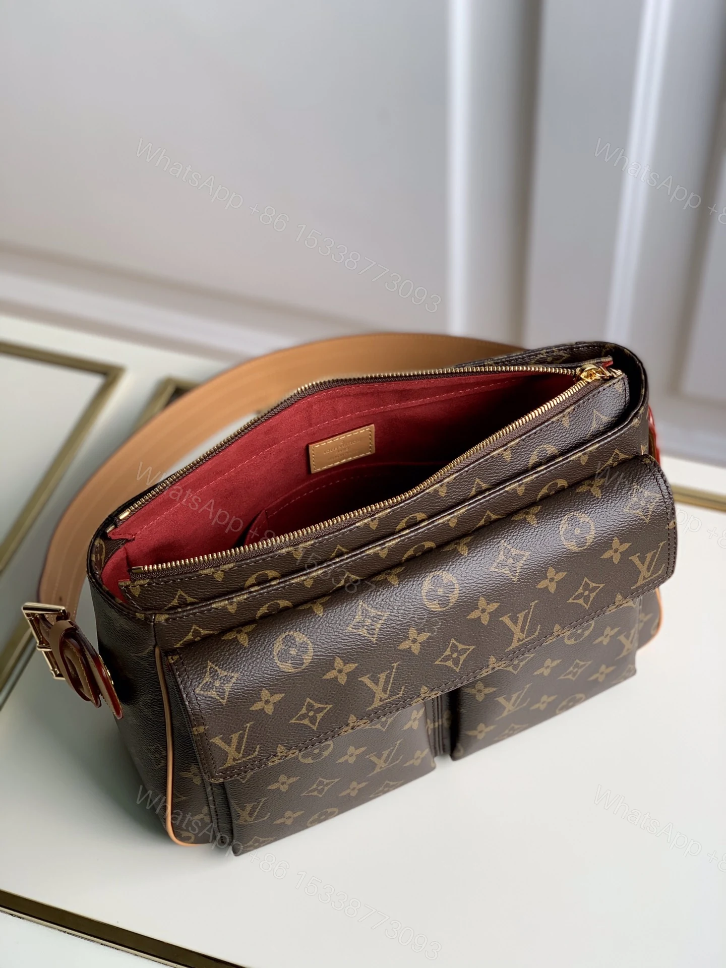 View 7 of LV Vintage Monogram Canvas Large Shoulder Bag