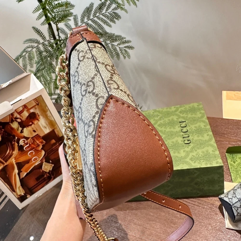 View 5 of Gucci Padlock Small Shoulder Bag Brown 25Cm 811705 KHNKG 8534