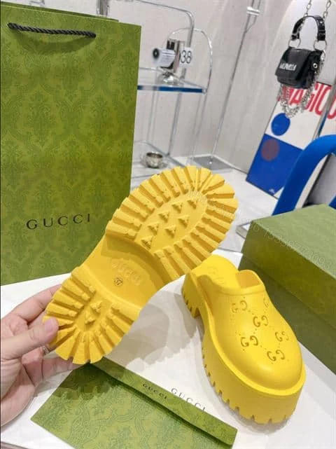 View 6 of GUCCI WONMEN’S PLATFORM PERFORATED G SANDAL – SDG012