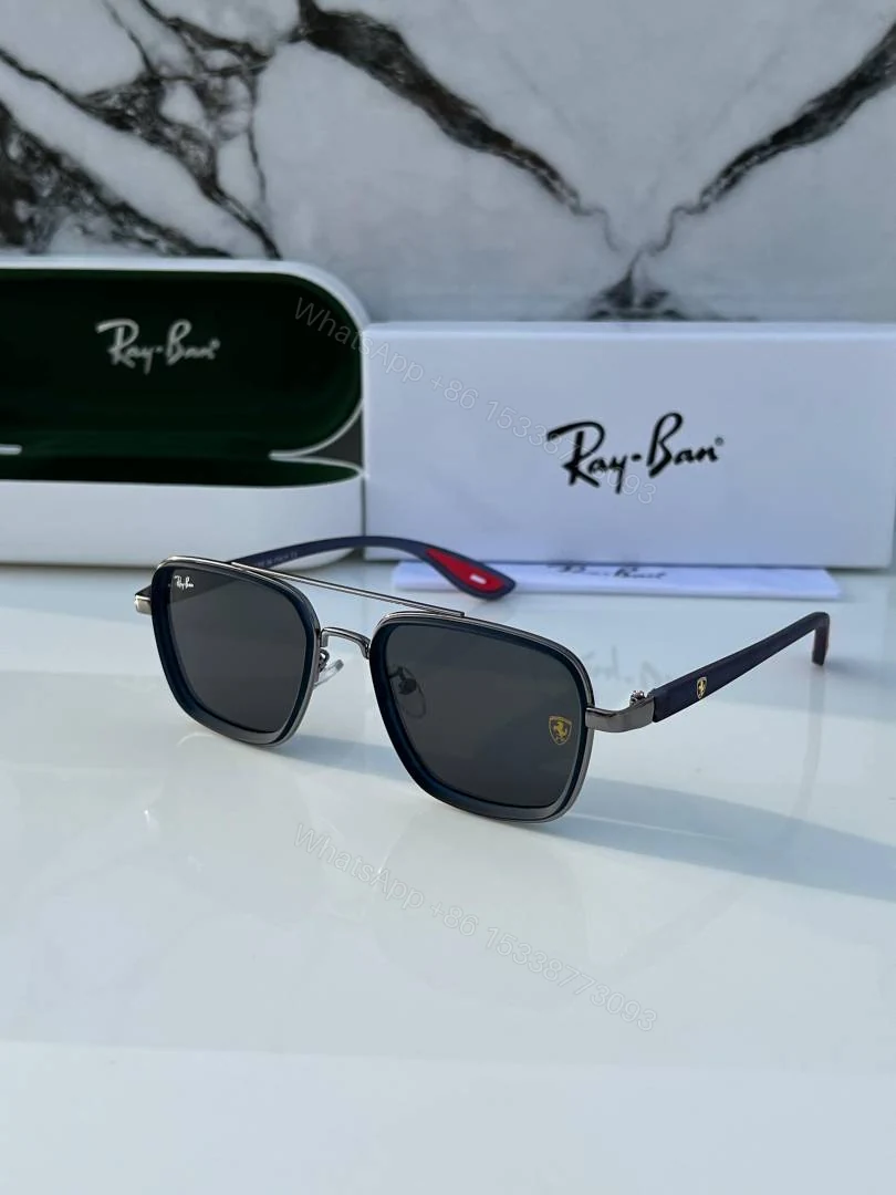 View 4 of First Copy RayBan 06 Blue Sunglasses