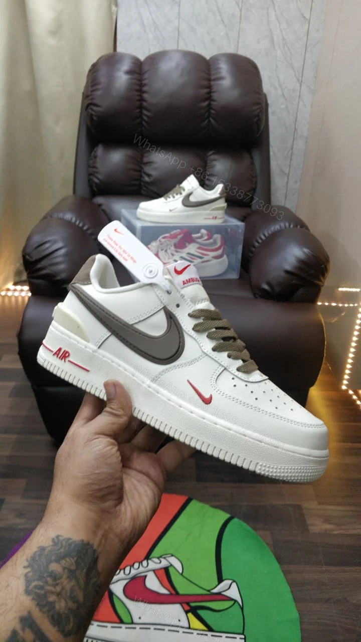 View 2 of First Copy Nike Air Force Ambush Red Swoosh