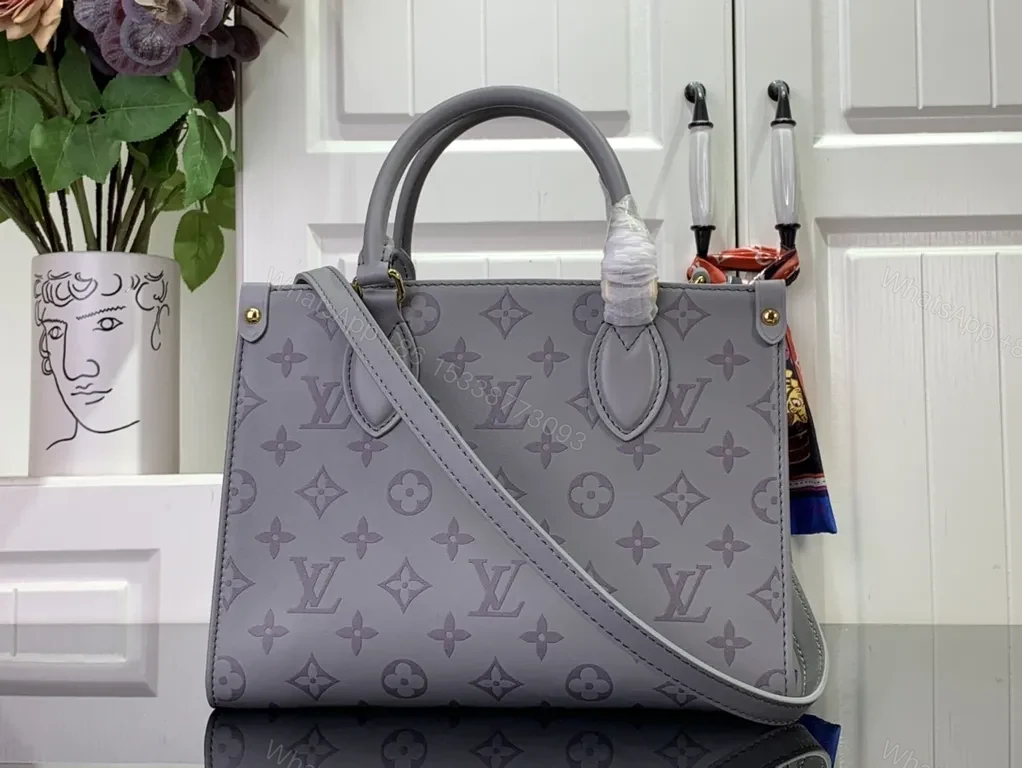 View 6 of Elegant Monogram Tote: Structured Luxury Bag for Everyday Proportions