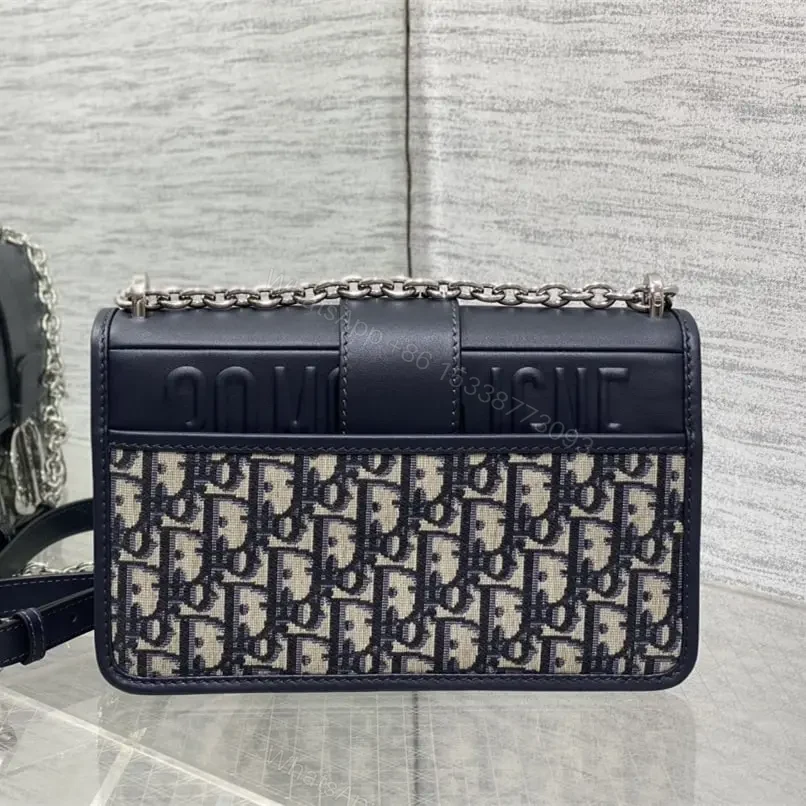 View 2 of 高仿Dior*Montaigne系列M920M928單肩包藍色中號免檢版