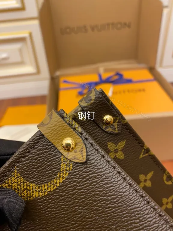 View 6 of Olive Monogram Tote â€” LV-Coated Canvas, All-Day Versatility