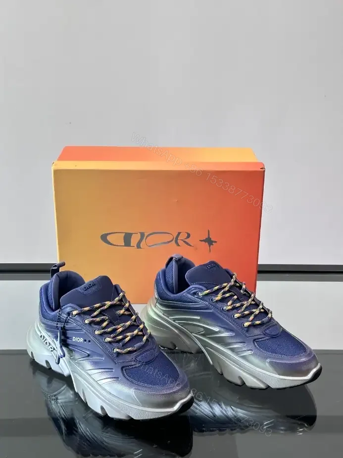 View 2 of DIOR B44 BLADE SNEAKERS GRADIENT BLUE AND SILVER-TONE – CD212