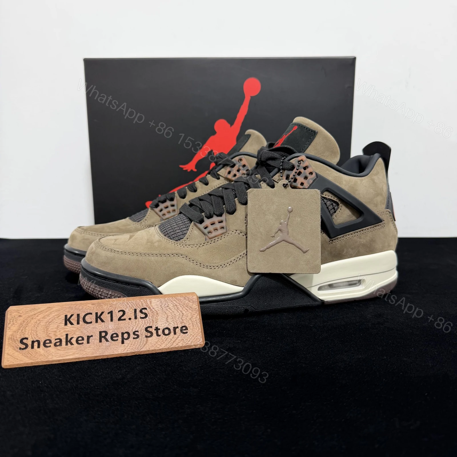 Air Jordan 4 Retro Travis Scott Mocha Reps — view 1