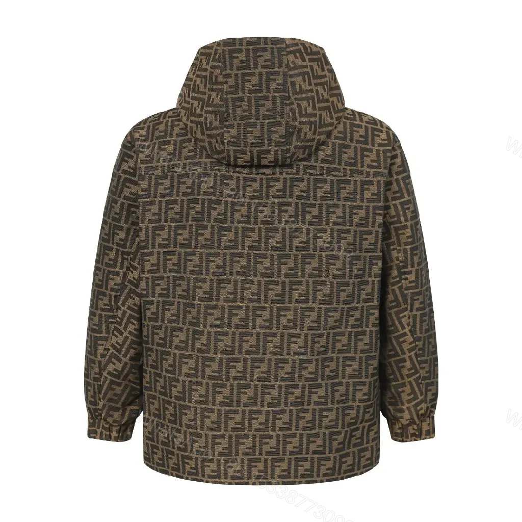 View 3 of Bold Patterned Parka: Urban Warmth, FF Motif Coat