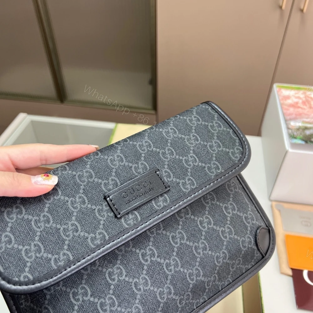 View 7 of Gucci GG Black Small Belt Bag Black Supreme Canvas 24Cm