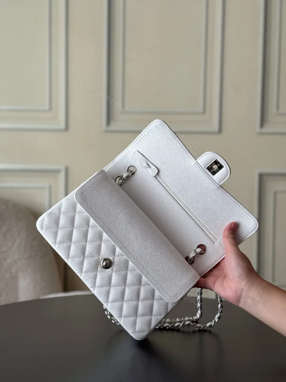 View 5 of Quilted Silver-Chain Shoulder Bag: Luxe, Compact, Everyday