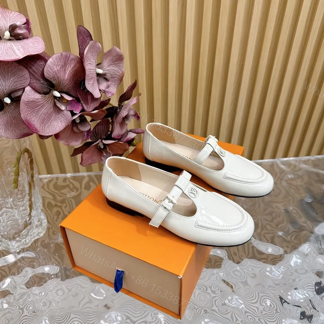 View 4 of LV Women White Patent Leather Loafers
