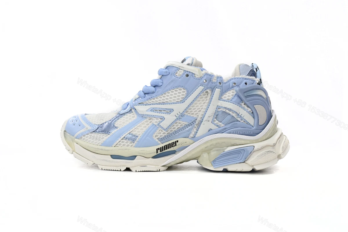 View 13 of Balenciaga Runner White Light Blue 677402 W3RB2 9744