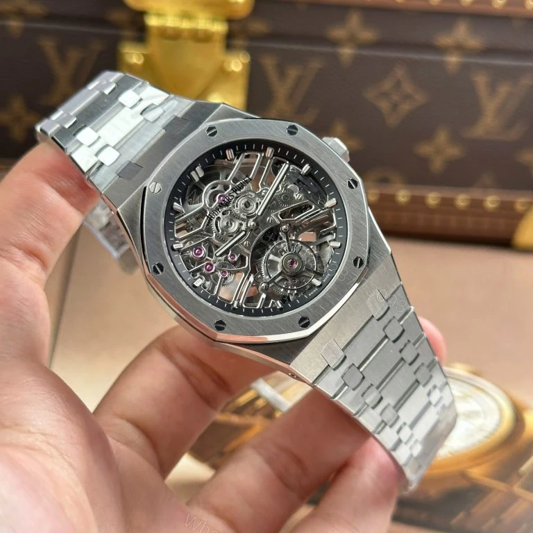 View 2 of Audemars Piguet Royal Oak 26735 Super Clone Skeleton Tourbillon