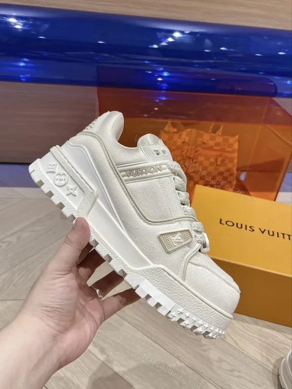 Chunky Textured Sneaker â€” Luxe LV-Inspired Comfort Sneaker — view 1