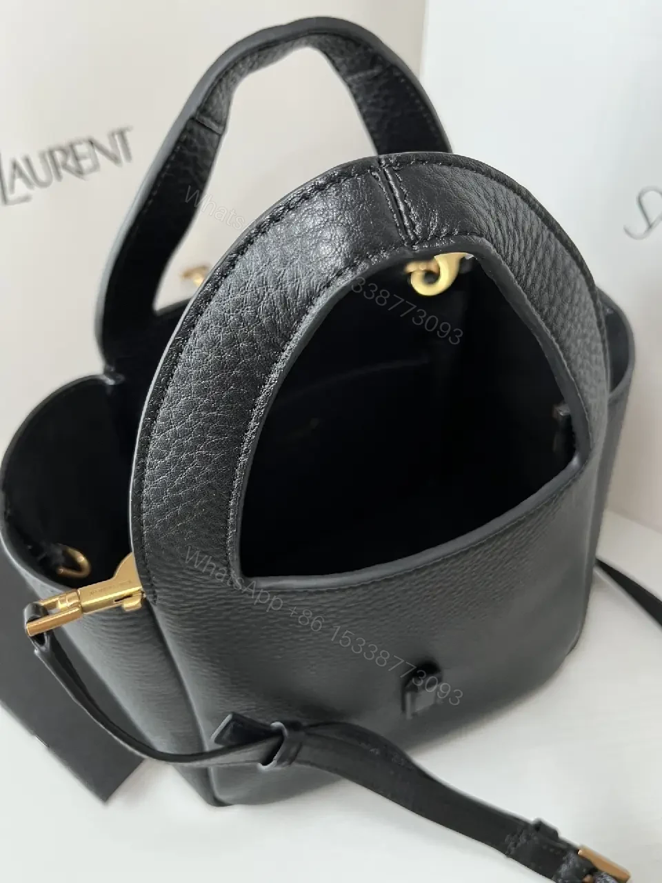 View 4 of Pebbled Leather Structured Tote - Everyday Luxe Carry