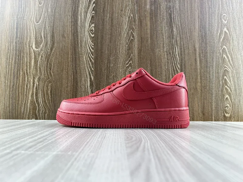 Premium Red Leather Sneaker: Bold Minimalist High-Tops — view 1