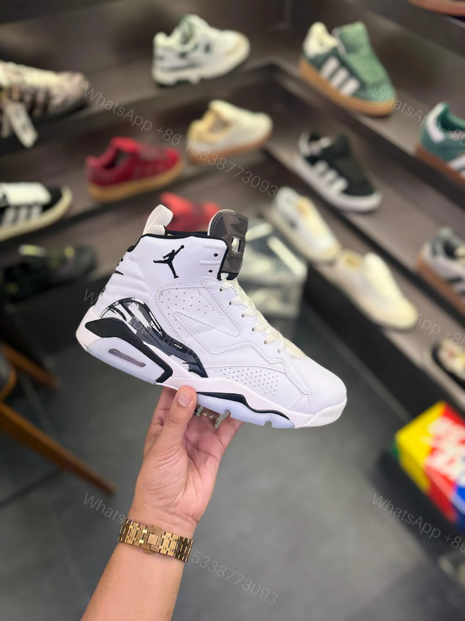 View 7 of FIRST COPY Air Jordans Retro 6 Jumpman MVP White Basic