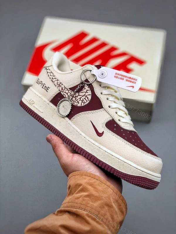 FIRST COPY Nike Airforce 1 Supreme Shoes For Men — view 1