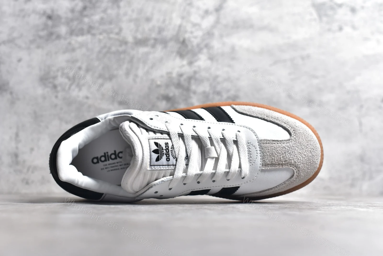 View 7 of Adidas Samba XLG White Black Gum