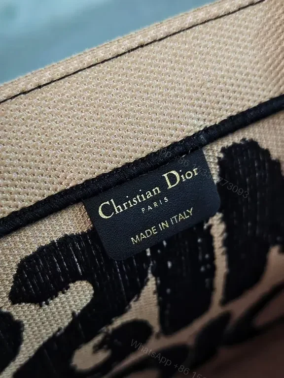 View 5 of Chic Canvas Tote: Graphic Miss Dior-Style Everyday Carry