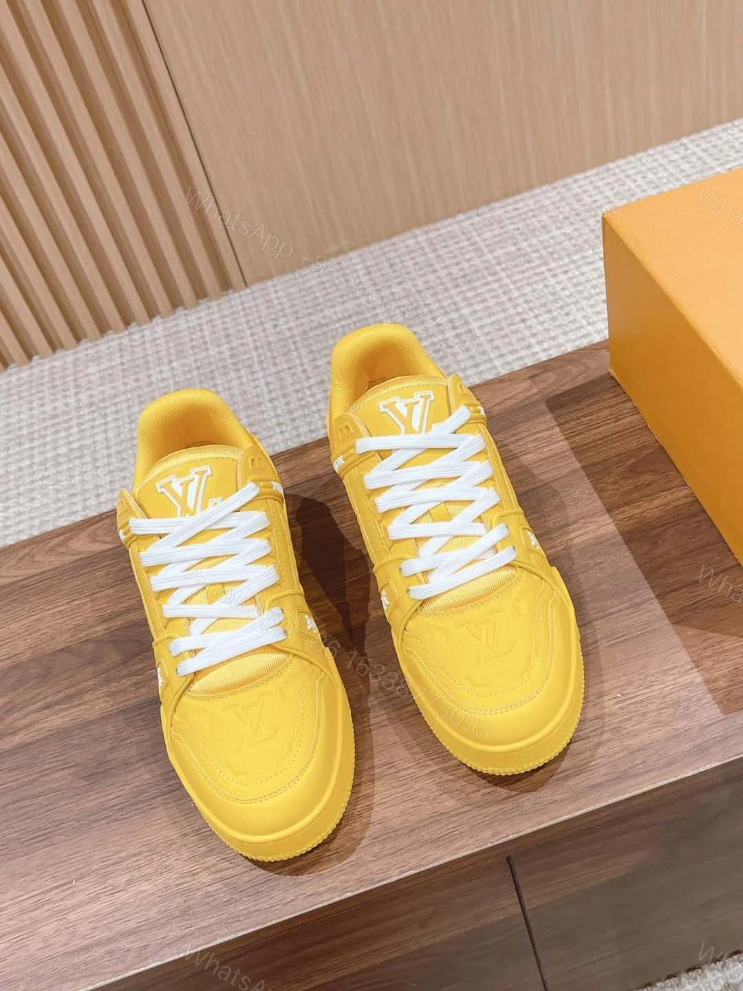 View 5 of LOUIS VUITTON TRAINER SNEAKERS IN YELLOW – LSVT338