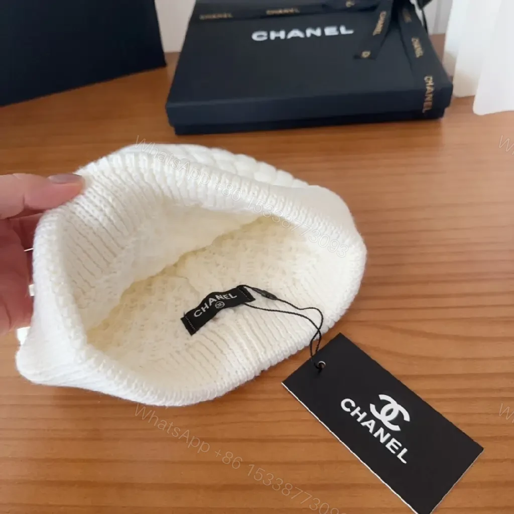 View 2 of Color-Blocked Knit Beanie with Embossed Logo, Premium Warmth, Beanie