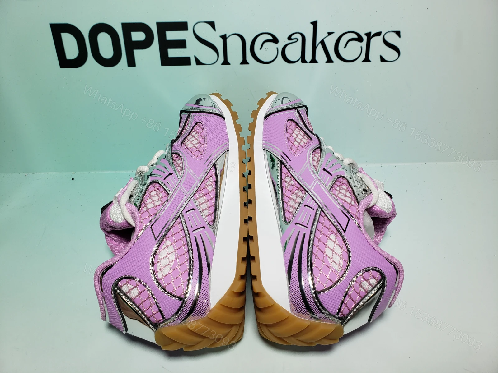 View 3 of Bottega Veneta Orbit Pink 741357V2X406151