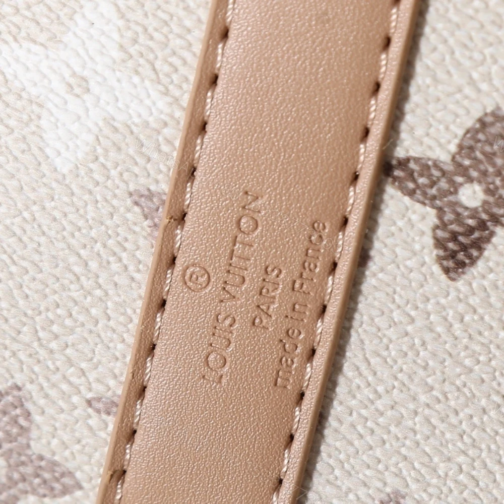 View 9 of Louis Vuitton Keepall Bandoulière 25 Monogram Beige 25Cm