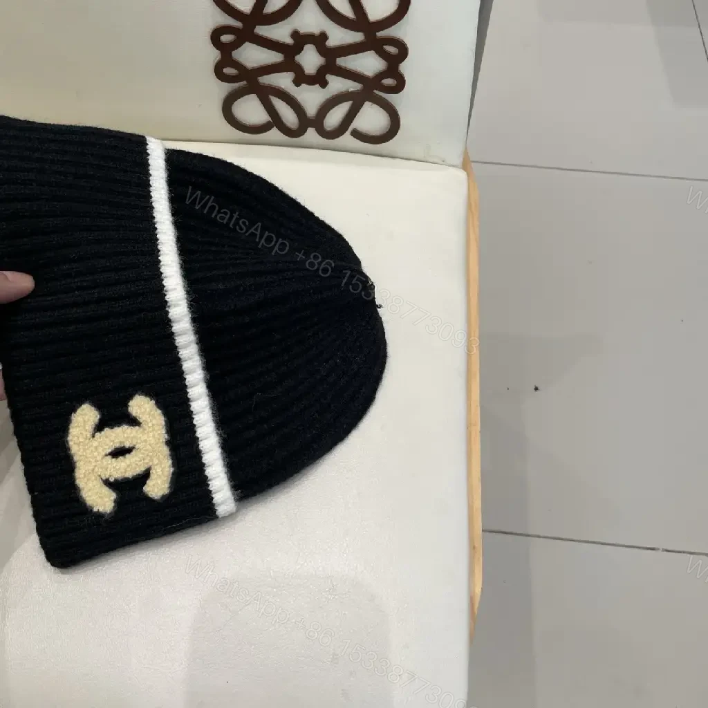 View 9 of Black Knit Beanie — Luxe Logo, Everyday Comfort, One-Size