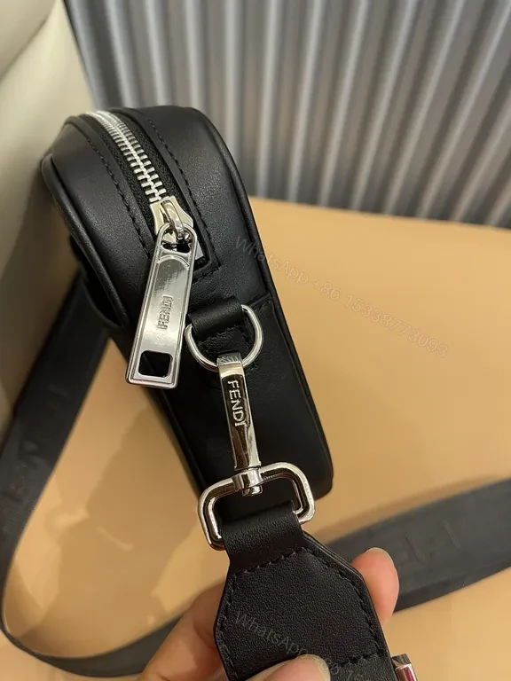 View 9 of Compact Luxury Messenger: Fendi Monogram Crossbody Bag
