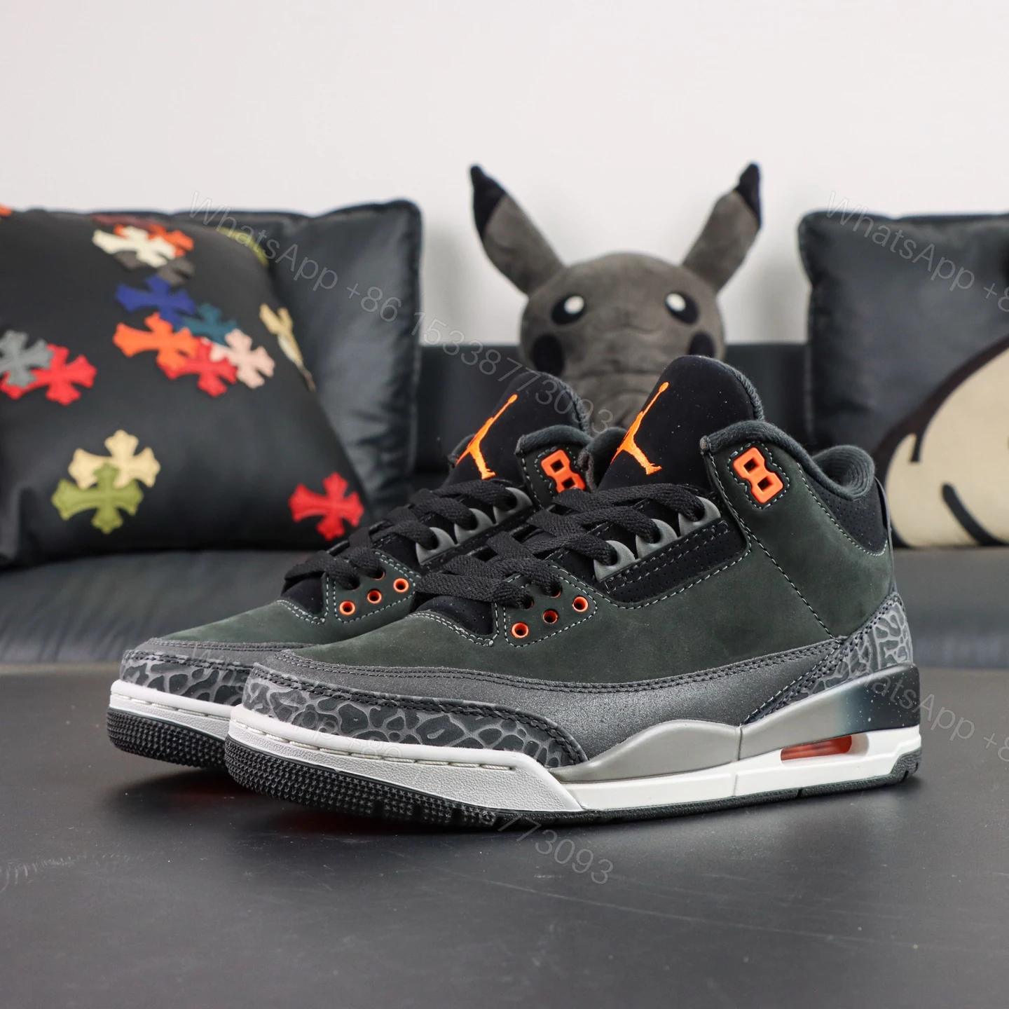 View 9 of Jordan 3 Retro Fear Pack (2023)