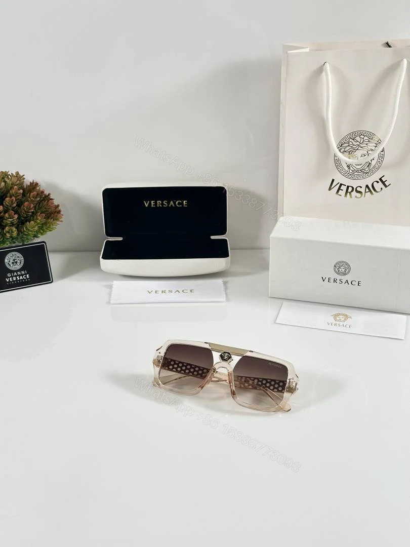 View 4 of First Copy Versace 215 Water Brown Sunglasses