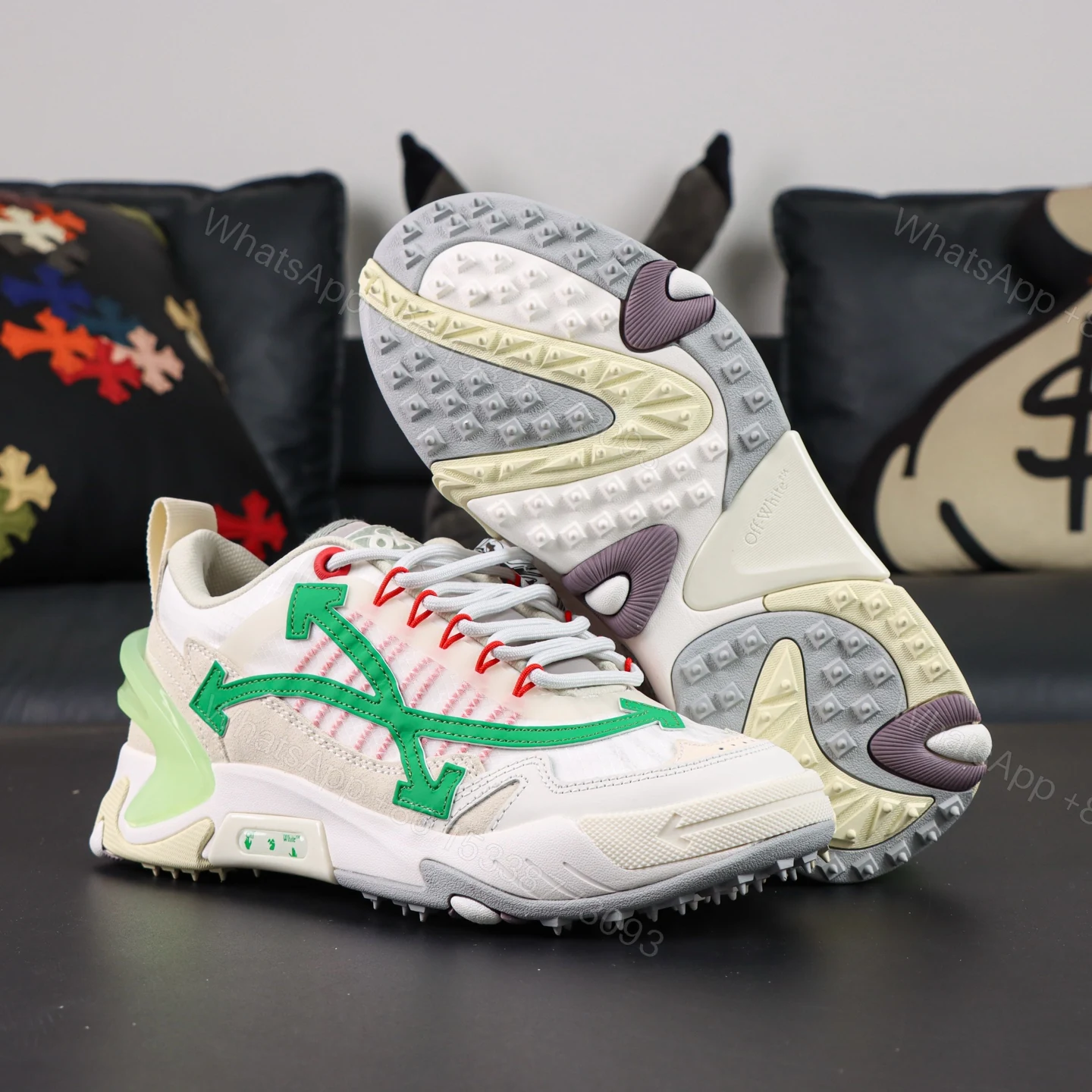 View 3 of Off White ODSY 1000 Cream Green Reps