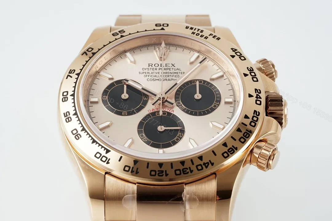 View 4 of DJ Factory Clean Factory APS Daytona Rose Gold Chocolate Dial Watch