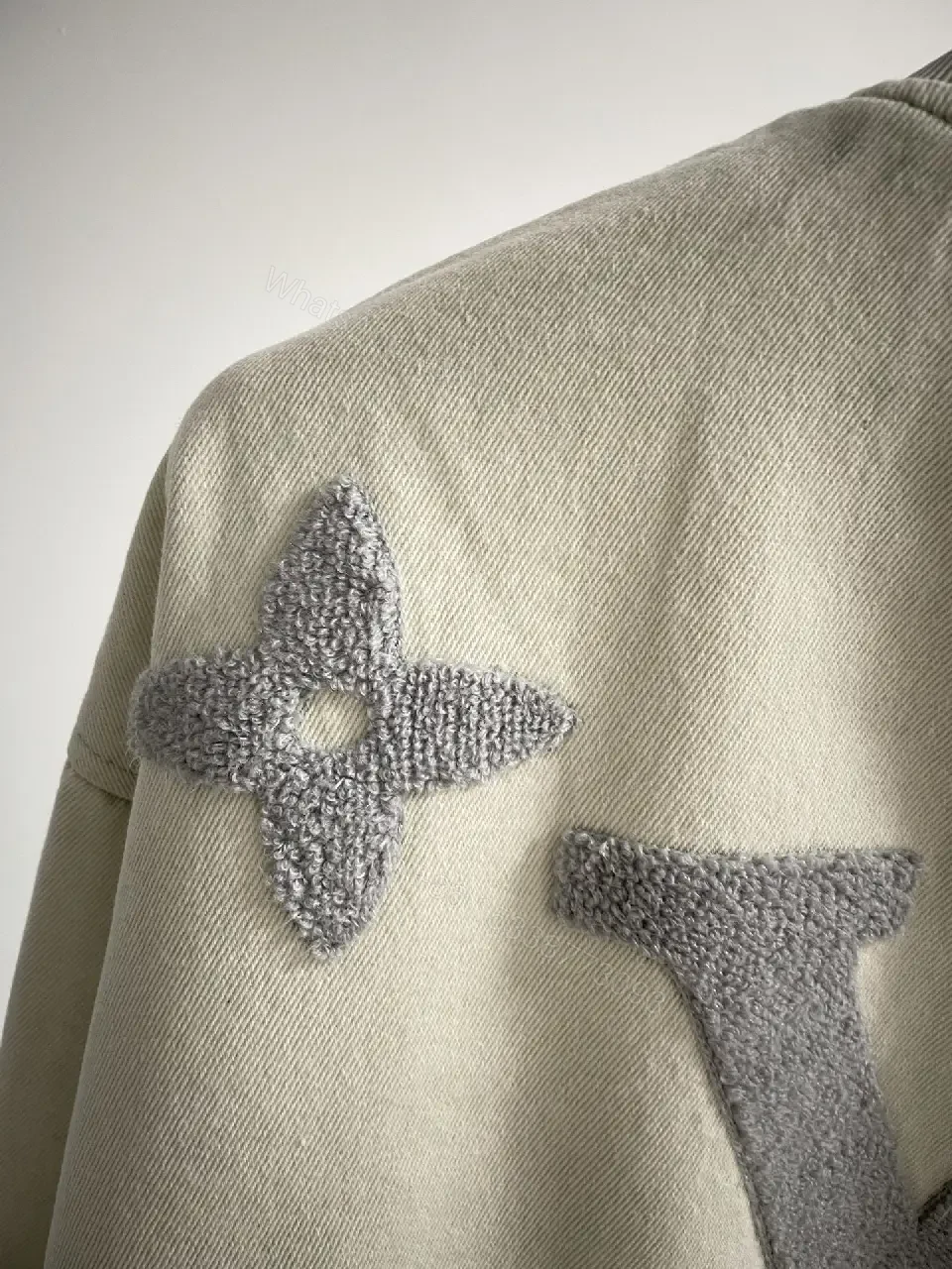 View 3 of Monogram Knit Bomber Jacket, Luxe Casual Modern Edge