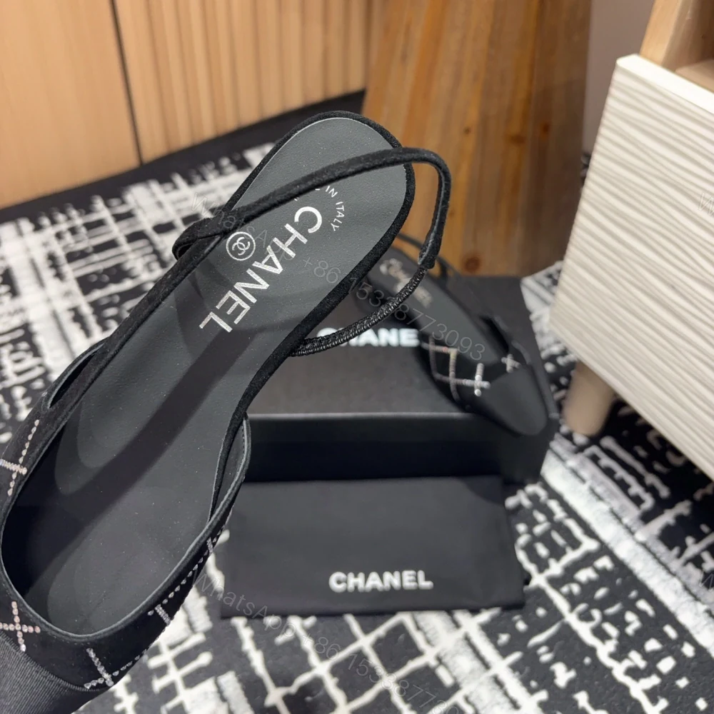 View 5 of 高仿Chanel*25C系列G31331小羊皮休閒平底鞋黑色2CM免檢版