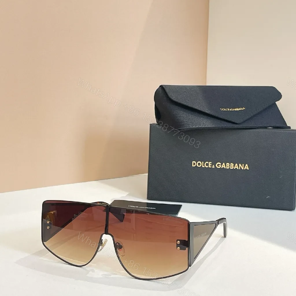 View 8 of Oversized Shield Sunglasses: Gradient Brown Lenses, Tortoise Gold