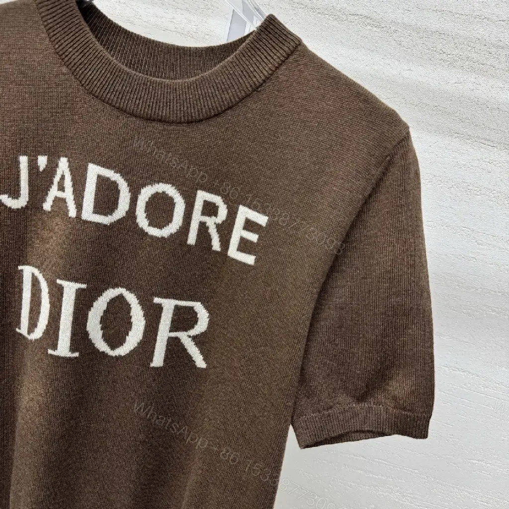 View 2 of Dark Knit — Premium Cotton Blend, Casual Luxe, Logo Accent Top