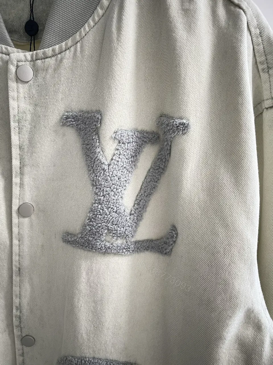 View 9 of Monogram Knit Bomber Jacket, Luxe Casual Modern Edge