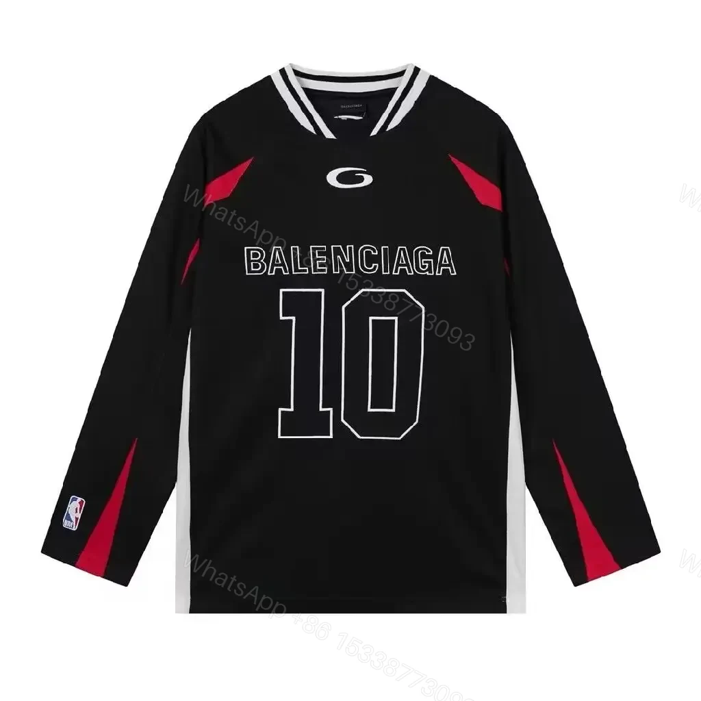 View 5 of Bold Black Jersey: Graphic Streetwear Luxe Jersey