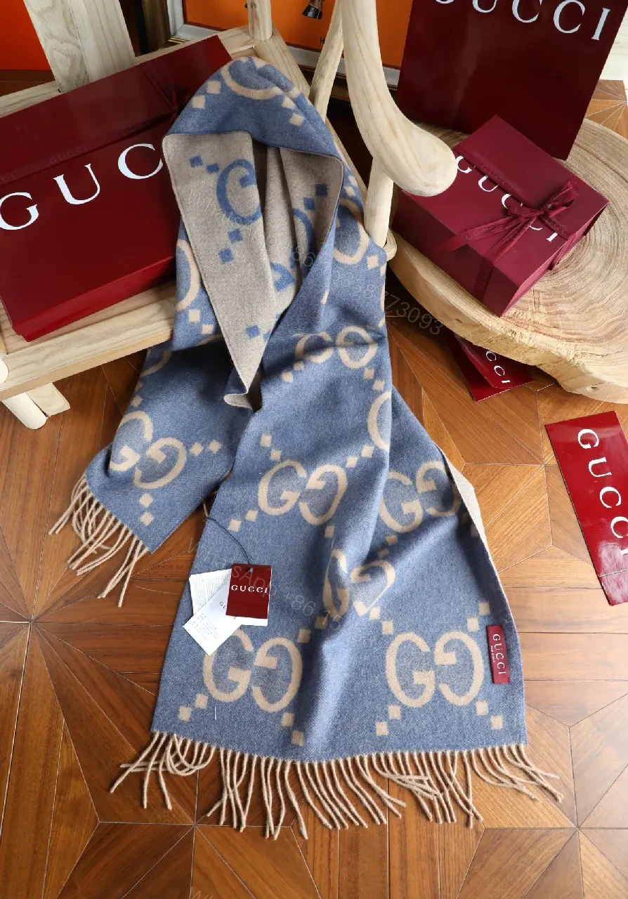 View 2 of Patterned Elegance Soft-Luxe Scarf with Signature Fringe