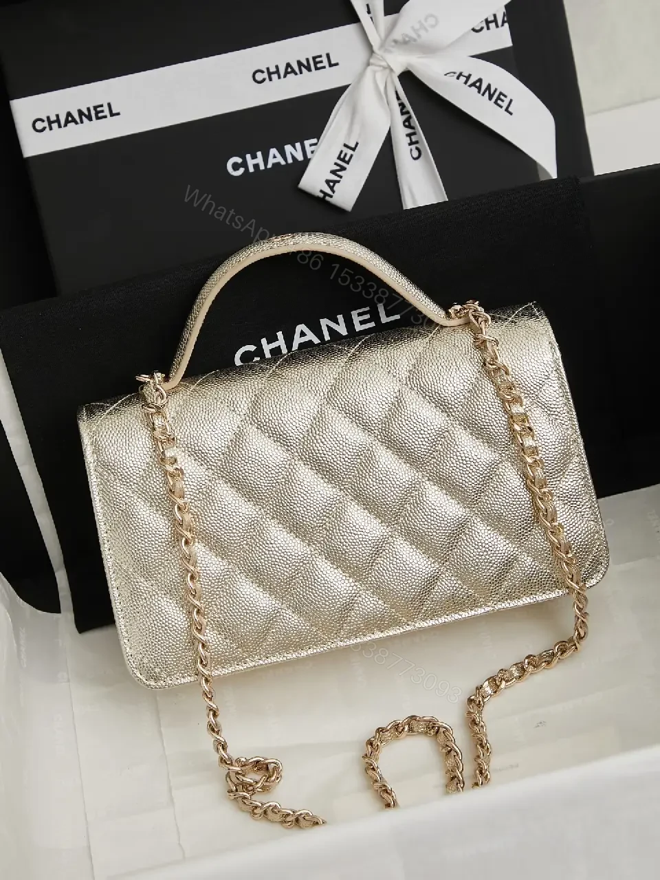 View 5 of Metallic Quilted Mini Bag: Lux Texture, Everyday Versatility