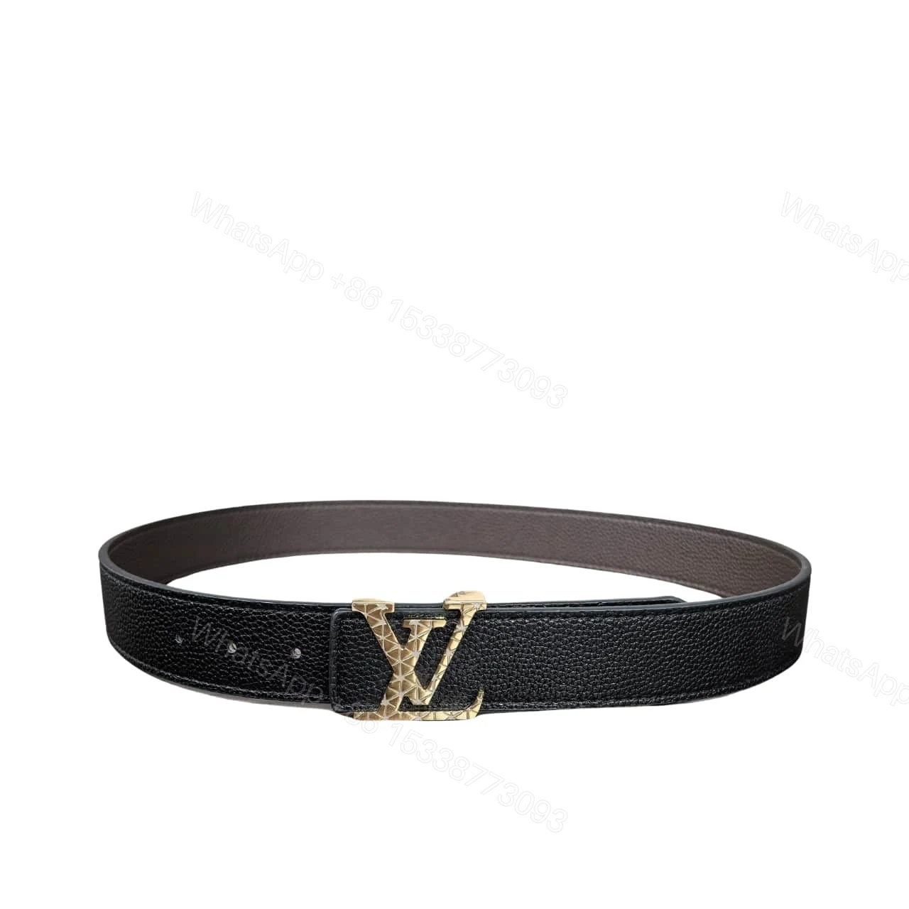 LOUIS VUITTON LV INITIALES BELT BLACK 38MM — view 1
