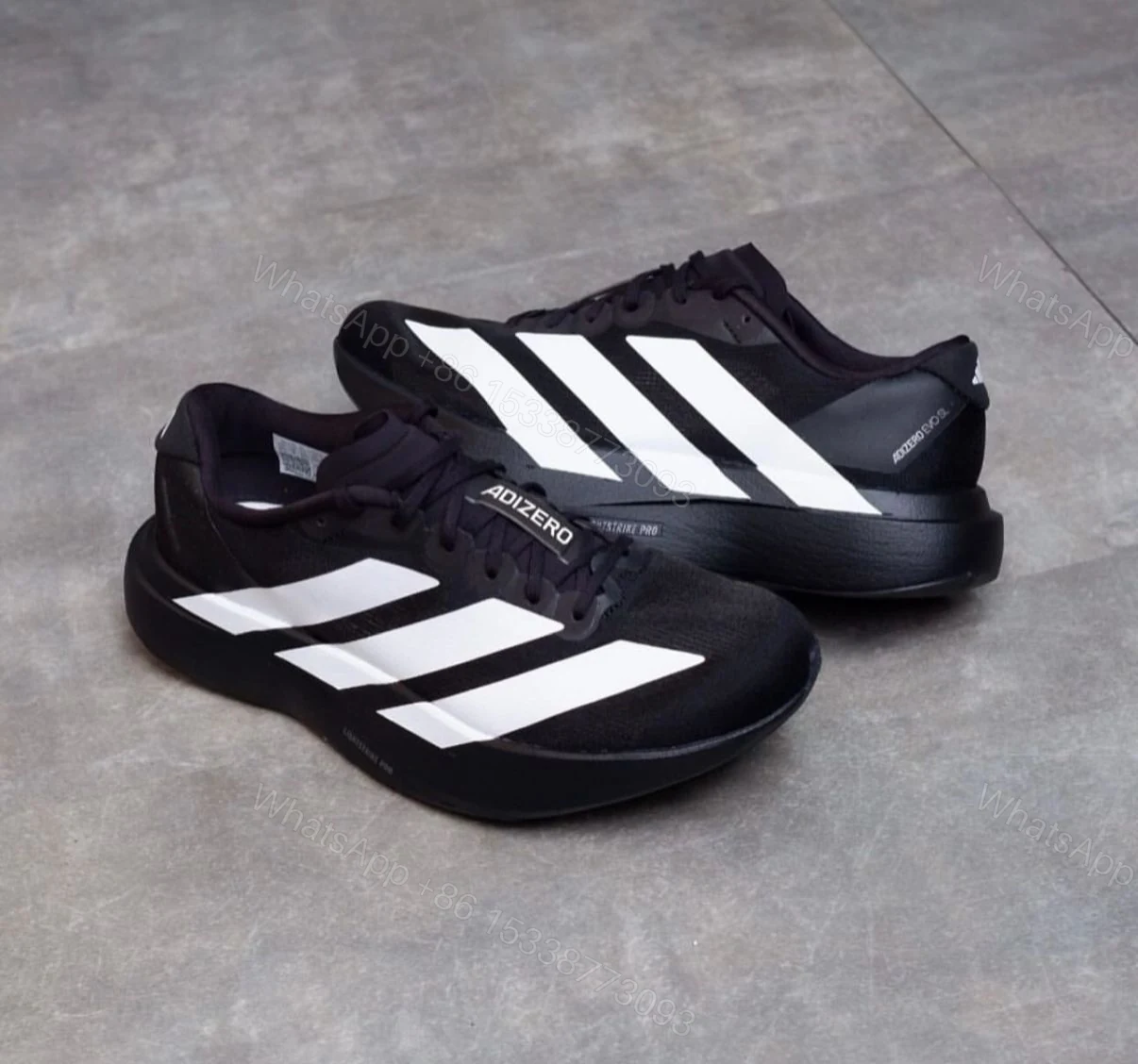 View 2 of Adidas Adizero Evo SL First Copy Shoes — Black | COD India