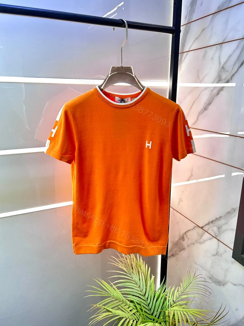 View 7 of FIRST COPY HERMES IMPORTED LUXURY KNITTED SUMMER T-SHIRT