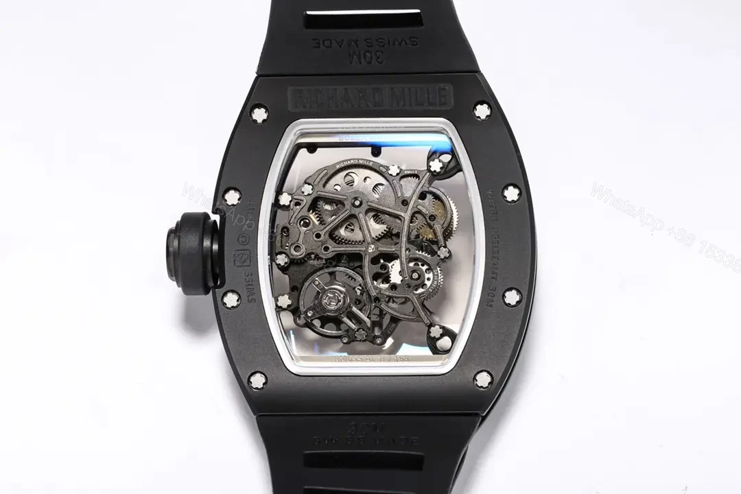 View 9 of EUR Factory BBR Richard Mille RM055 Black Skeleton Watch