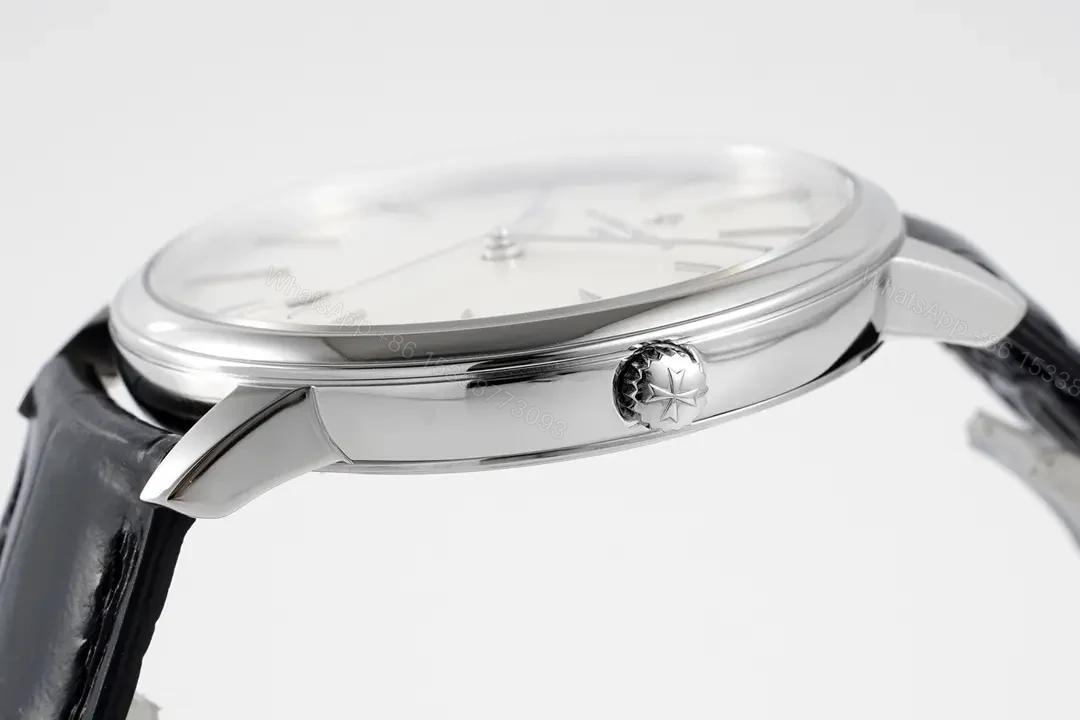 View 5 of JJ Factory Vacheron Constantin Patrimony 85180 Series Watch – Silver and Black, Minimalist Style, 40MM Case, 1950s Inspired Design