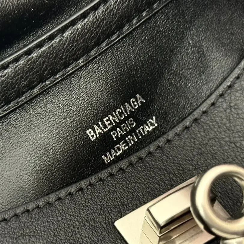 View 11 of 高仿Balenciaga*Rodeo系列7U1000小牛皮手袋黑銀Mini免檢版