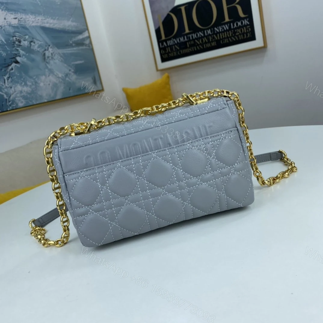 View 7 of Dior Small Dior Caro Bag Black Supple Cannage Calfskin Women
